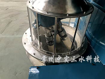 SQYM400型氣動升降陶瓷研缽式研磨機局部細節圖